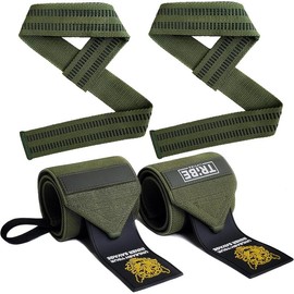 Heavy Duty Wrist Wraps and  Straps - 21" Wrist Wraps for Weight Men and 24" Wrist Straps for Weight with  Grip and Padding - Weight  Wrist Wraps and Deadlift Straps - Color: Gray