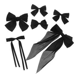 Healvian 6pcs Hair Bow Clips Stylish Bowknot Hair Accessories for Girls Women for Various Occasions Cute Design for Birthdays Festivals