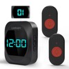 LIOTOIN Wireless Doorbell, Waterproof Doorbell Kit, Displays Time and Call