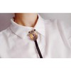 Moranse Golden Western Bolo Tie Initial Letter A to Z