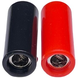 CESS Banana Female Jack Screw Connect, Solder-Free, 4mm Banana Jack, Black and Red, 5 Pairs