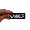 Gambler Patch - 4x1.5 inch - Embroidered Iron on Patch