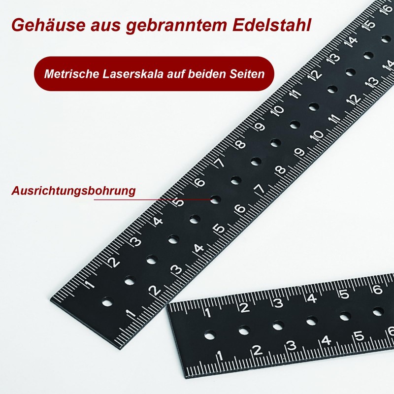 Marking Gauge, Combination Square Carpenter's Square 30 cm, Marking Ruler,