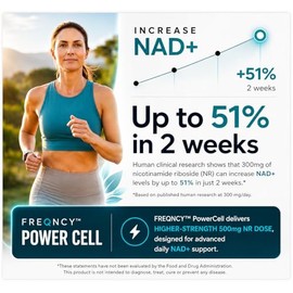 FREQNCY PowerCell NAD+ Booster 500mg NR, Resveratrol & Quercetin