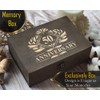 Golden 50th Anniversary - Engraved Wooden Box, Celebrate Half a