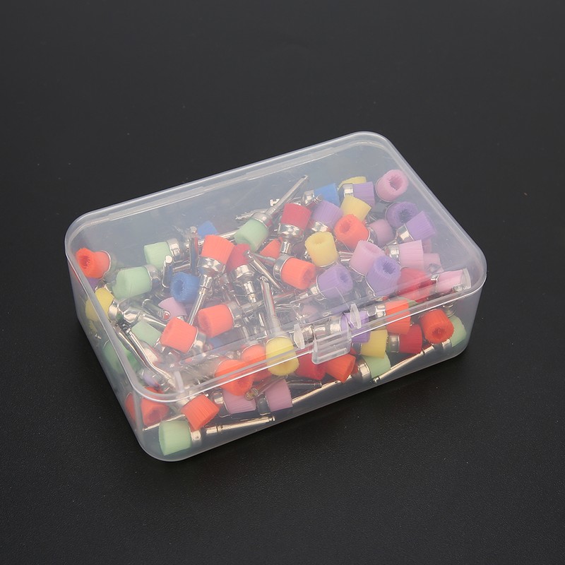 100Pcs Dental Polisher Nylon Teeth Polishing Brush Dental Supply with