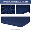Pesonlook 2Pack Navy Blue Tablecloths for 8 Foot Rectangle Tables