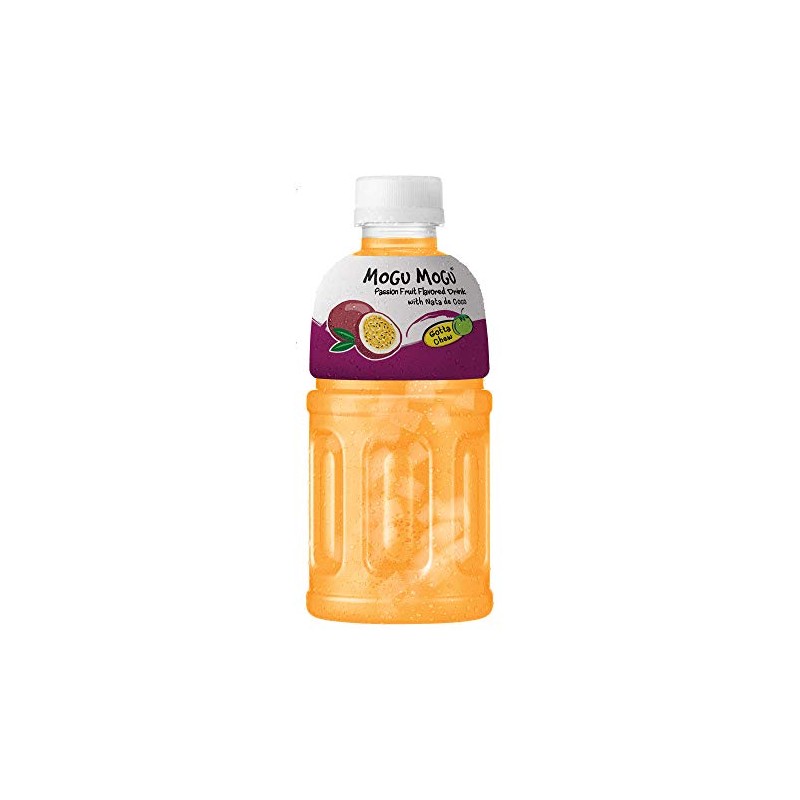 Mogu Mogu Passion Drink with NATA De Coco (Coconut Gel)