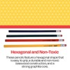 School Smart Traditional No 2 Pencils, Assorted Colors, Pack of