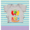 shop4ever® Autism Awareness with Balloons Baby Bodysuit Cotton Romper 18