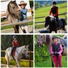 beroy Pantalones de equitación para niñas con bolsillos de silicona