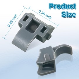 Dreyoo 100 Pcs Cabinet Restrictor Clips, 86 Degree Angle Restriction Hinges Clips, Compatible with Blum 38C315B3, Plastic Restraints for American Kitchen Cabinet Door