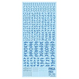 Haikyu Parts Pixel Camouflage Decal 2 Blue 1 Piece Plastic Model Decal P9CA-BLU