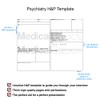 "Psychiatry H&P Notebook Medical History and Physical notebook, 100 medical