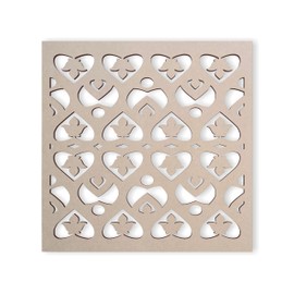 Lattice Panel with a Intricate Leaf Design MDF Home & Yard Décor - Wall Panel - Privacy Screen - Trellis - Indoor and Outdoor Use