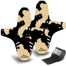 Adjustable Bicycle Mudguard, Pack of 2 Mountain Bike Mudguards, MTB Mudguard Front and Rear Bicycle Mudguard, Compatible with 26 Inches, 27.5 Inches, 29 Inch Size, Mountain Bike and Fat Bike Wheel