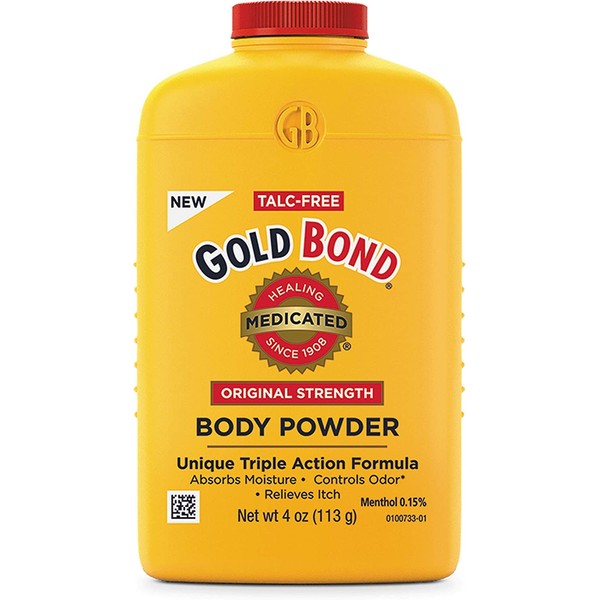 Gold Bond Medicated Body Powder, 4 oz (Pack of 4)