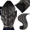 Easyouth Clip-on Remy Human Hair Extensions for Women