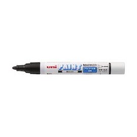 uni PXA200.24 Alcohol Paint Marker, Medium Point, Black