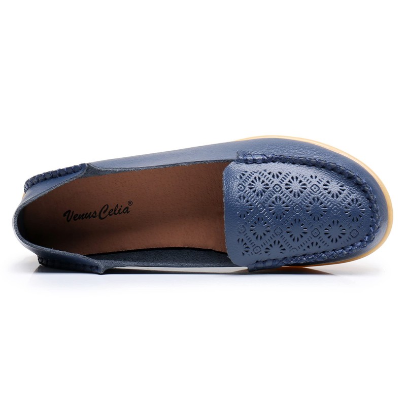 VenusCelia Mocasín plano para caminar con comodidad adecuada para mujer,