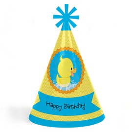 Ducky Pato – Cono – Sombreros de fiesta de cumpleaños 8 Count
