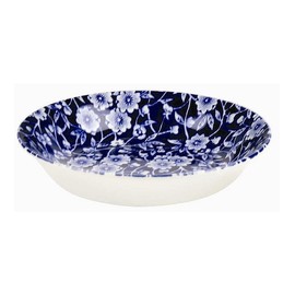 Burleigh Dark Blue Calico Butter Pat or Fruit Saucer 12 cm