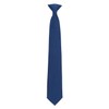 DQT Men's Plain Twill Wedding Formal Clip On Tie -