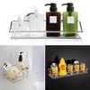 Suction Cups Compact Shower Caddy Bath Shelf,Wall Mounted Rustproof Stainless
