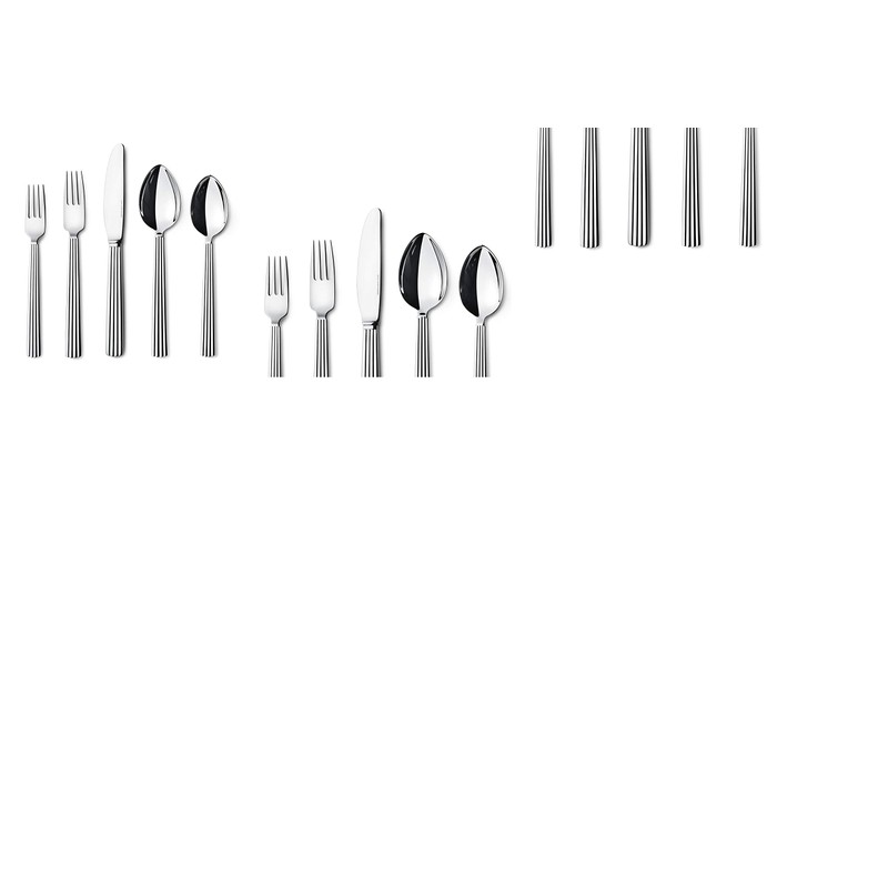 Georg Jensen Bernadotte 5-Piece Stainless Steel Flatware, 18/8