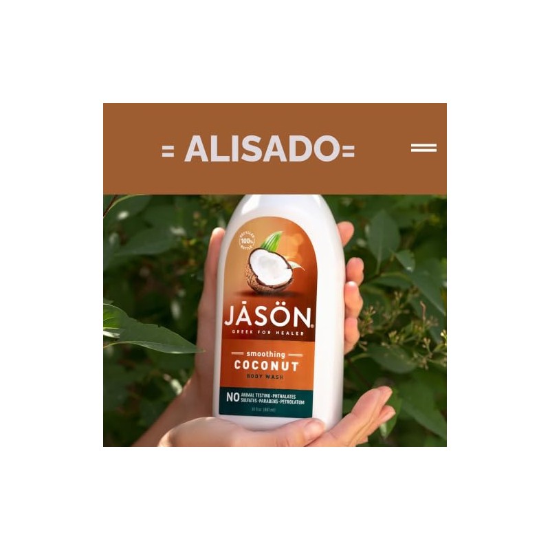JASON Smoothing Coconut Body Wash, 30 Ounce Bottle