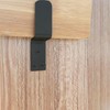 ITROLLE 4PCS Black Z Shaped Corner Bracket Iron Right Angle