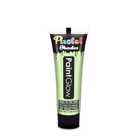 PaintGlow, Neon UV Face & Body Paint, Pastel Colours, Green, 13ml