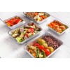 PRECIOUS LONDON Aluminium Foil Food Containers with Lids, 50 Pack,