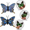Pack of 22 Colourful Butterflies Decoration with Safety Pins, PVC