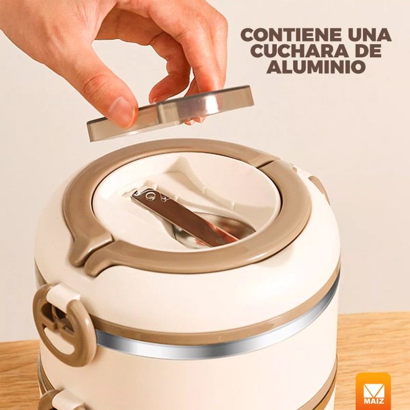 Maíz Contenedor Fiambrera Lunch Box Sopa Acero Inoxidable Termico
