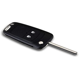 1neiSmartech 2 Button Remote Shell and Blade Compatible Replacement for Vauxhall Astra J Insignia Vectra Vauxhall (Shell + Blade)