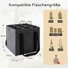 Lewooilt Bottle Bag, gray, Bottle bag bottle carrier