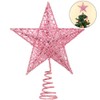 Time to Sparkle 20*16*4cm Glitter Christmas Tree Topper Star For