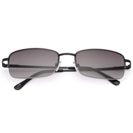 YIMI Full Lens Spring Hinges Reading Glasses UV400 Protection Sun Readers Computer Blue Light Blocking Glasses for Men Women (Black, 3.00, multiplier_x)