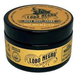 Cera Efecto Brillante Cabello Barba Bigote 85g Lobo Negro