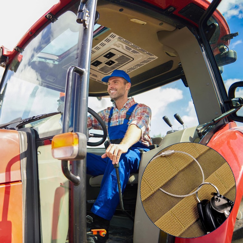 Forhandy 18-Piece Ignition Key Construction Machinery Key Set, Replacement Ignition