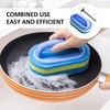 Pack of 2 Bathroom Cleaning Sponge with 2 Pieces Mini