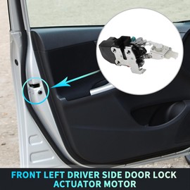 X AUTOHAUX Replacement Front Left Driver Side Power Door Lock Actuator Motor for Dodge Challenger 2008-2010 Door Latch Actuator Assembly Replace Black