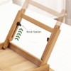 Bamboo Laptop Tray - Height & Angle Adjustable Foldable Legs