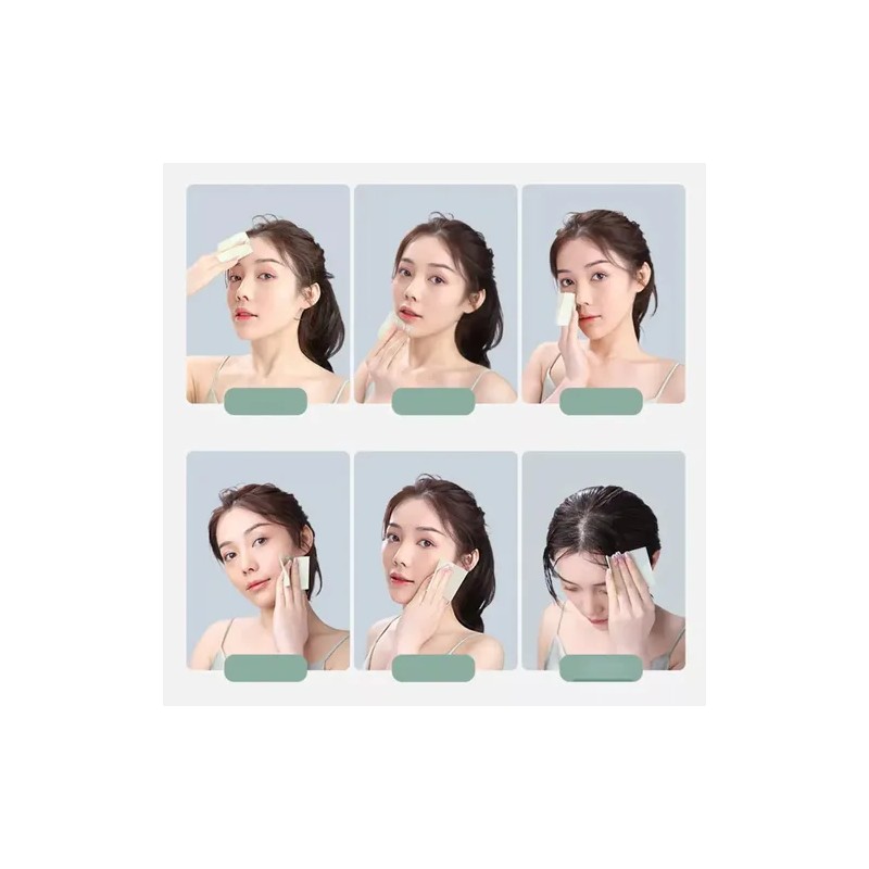 300p Papel Te Verde Absorbente Grasa Facial Elimina Brillo