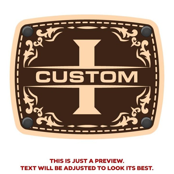 CityLocs Custom Initials Hat with Engraved Leather Patch - Letter: