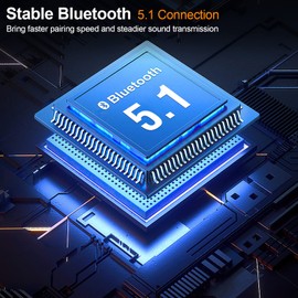 Vorstik C81 FM Transmitter, Bluetooth Car FM Transmitter, QC 3.0 Wireless Radio Adapter with Hands-Free Function, Dual USB Charger