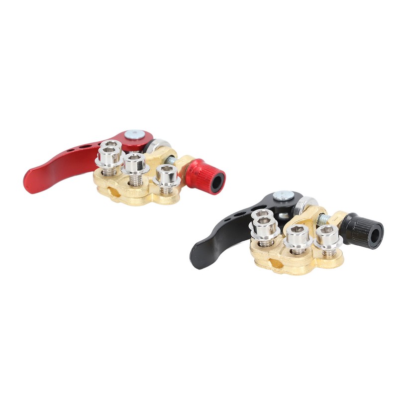 2Pcs Battery Terminal Connectors Car Disconnect 4 Way Positive Negative
