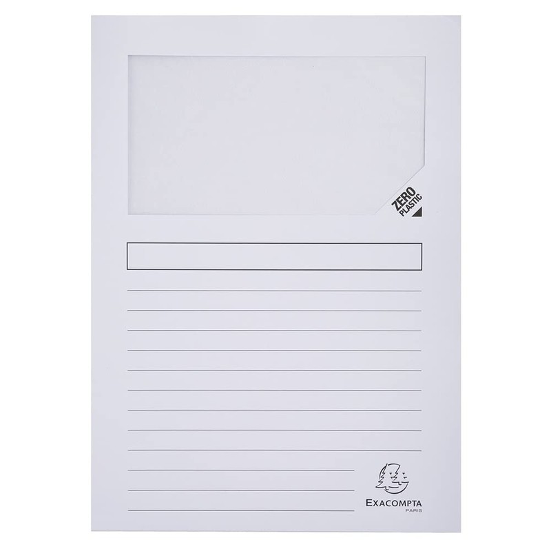 Exacompta 50250E Pack of 25 Window Folders Super PEFC Certified