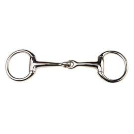 Korsteel Stainless Steel Jointed Eggbutt Bradoon Snaffle Bit, 5"